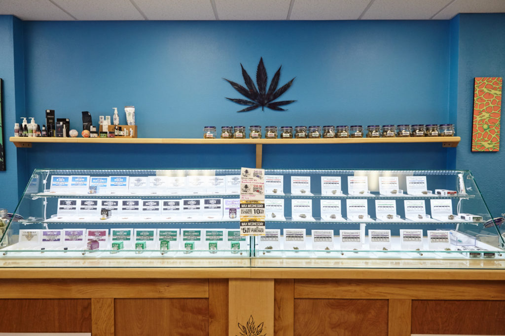 robberies on cannabis dispensaries; cannabis dispensary interior