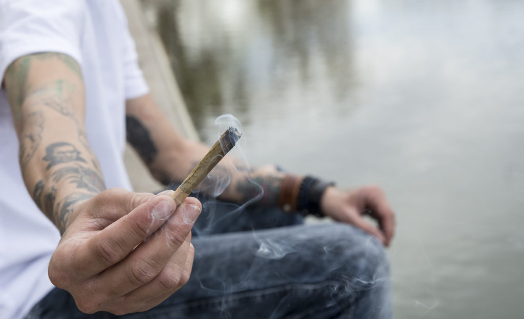man passing joint; cannabis and covid