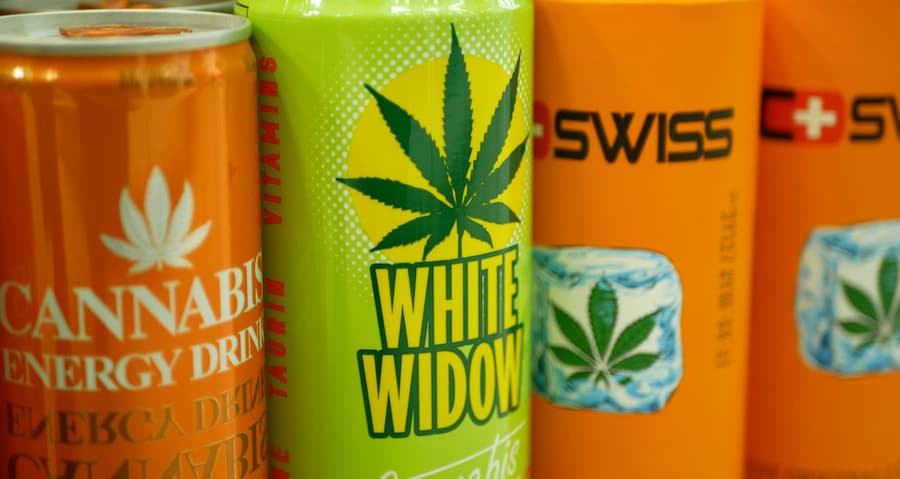 Different types of drinkable cannabis products