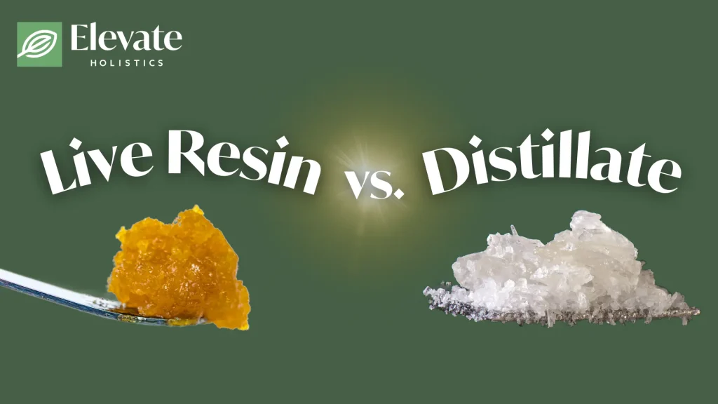 live resin vs. distillate