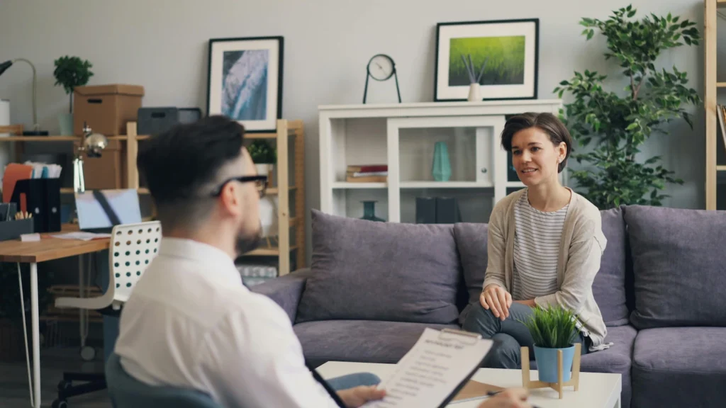 Patient discussing follow-up care with a provider