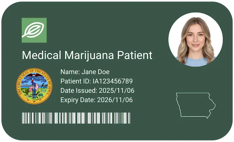 Get the cheapest mmj card in Des Moines, Iowa.